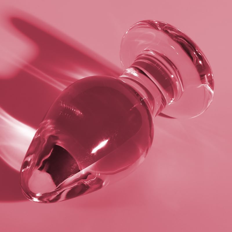 Model 3 ANAL Plug Borosilicate Glass 11 X 5 cm PINK