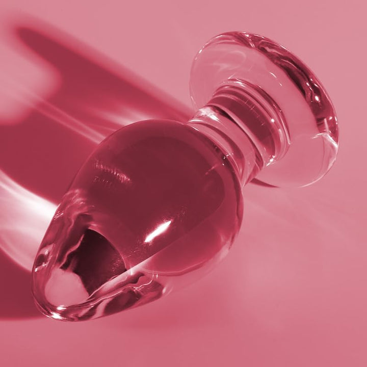Model 3 ANAL Plug Borosilicate Glass 11 X 5 cm PINK