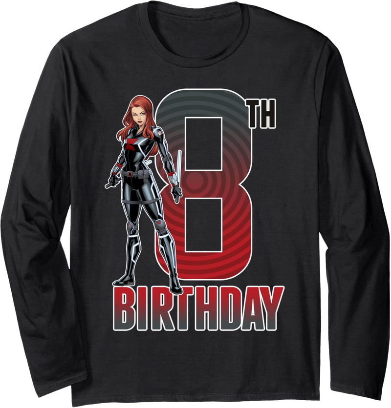Marvel Black Widow 8th Birthday Langarmshirt