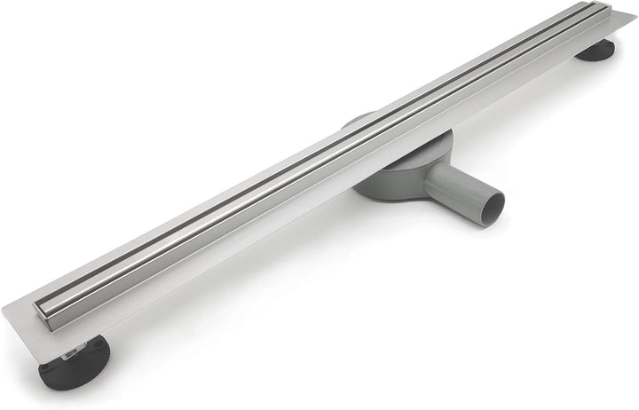 Elbe Duschrinne 60cm Extra Flach 304 Edelstahl Bodenablauf Komplettset Haarsieb Bodenablauf, Siphon