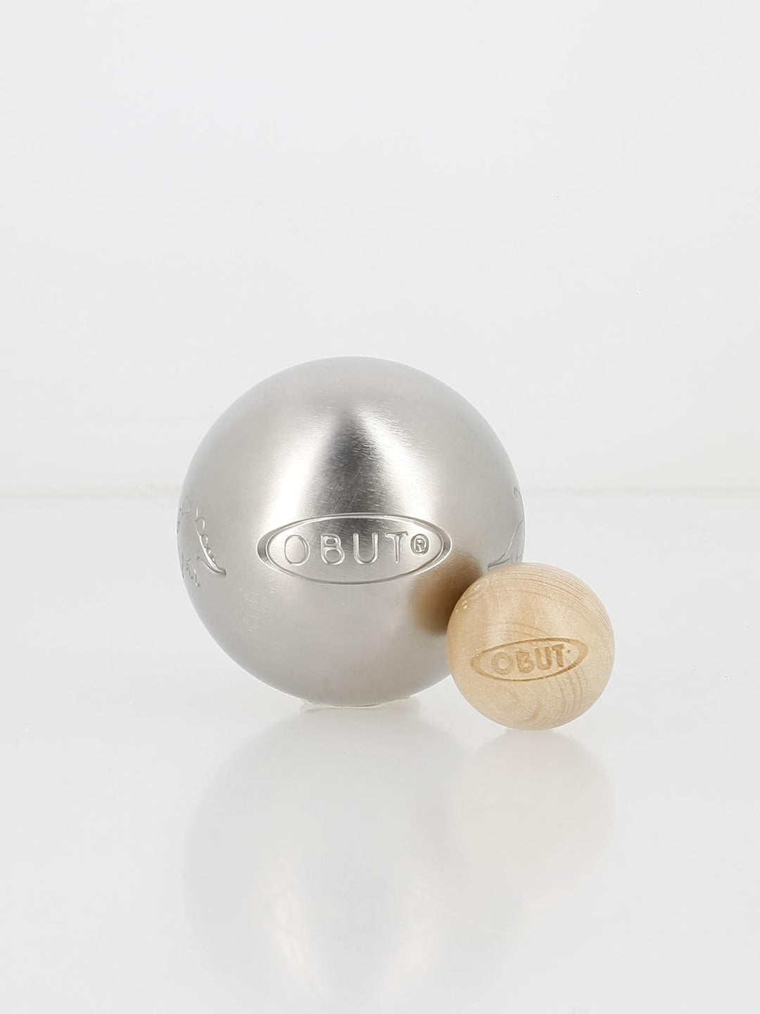 Obut - Junior Edelstahl Dino – Boccia-Kugeln Silber Einheitsgrösse, Silber Einheitsgrösse