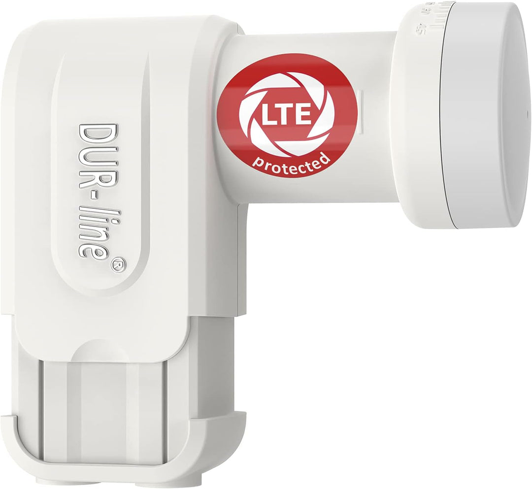 DUR-line +Ultra Twin LNB - 2 Teilnehmer weiss - mit LTE-Filter [ Test SEHR GUT *] 2-Fach, digital mi
