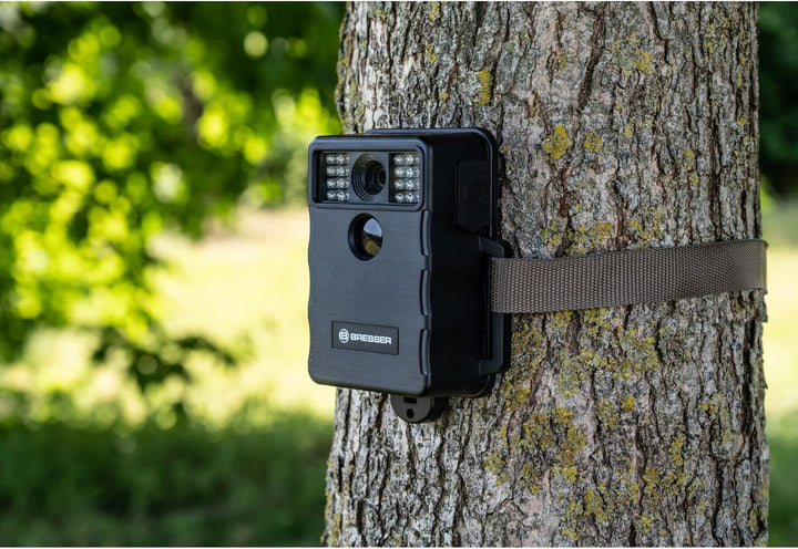 Bresser Wildkamera 5 MP Full-HD mit PIR-Bewegungssensor, Infrarot-LED-Beleuchtung, Wasserdicht IP65,