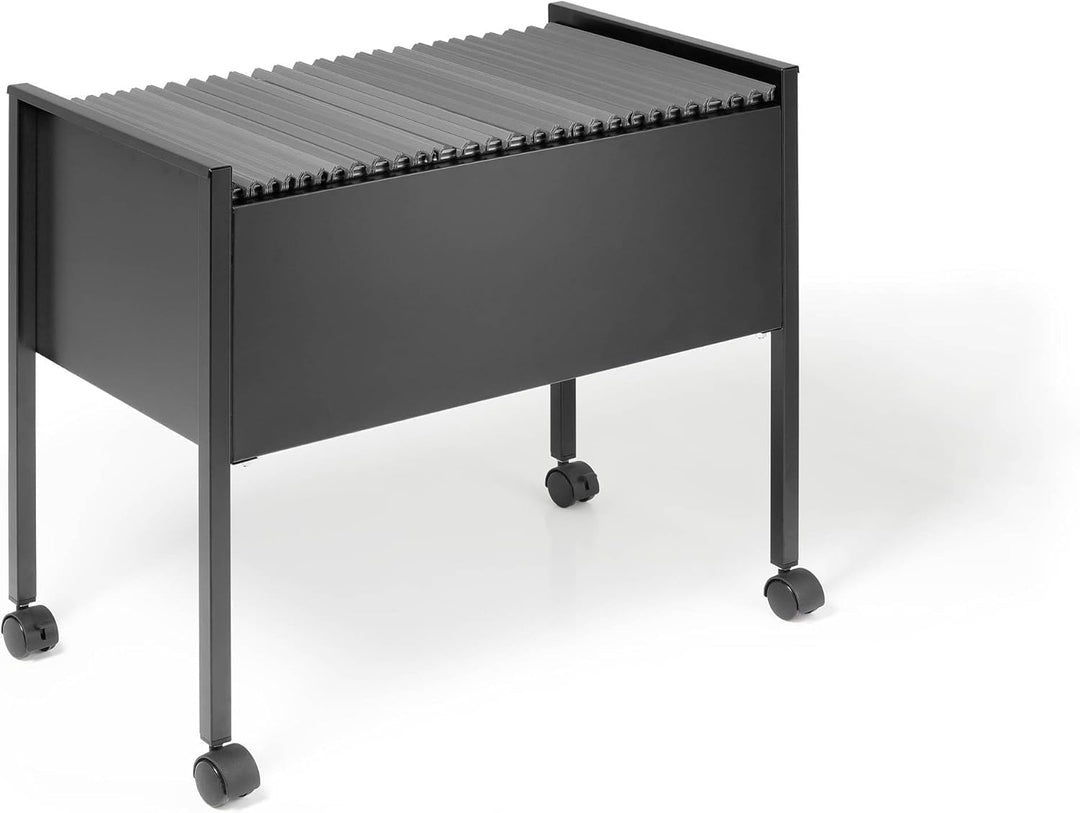 Durable Eco Hängemappenwagen 80 A4, schwarz, 309501 Offen schwarz, Offen schwarz
