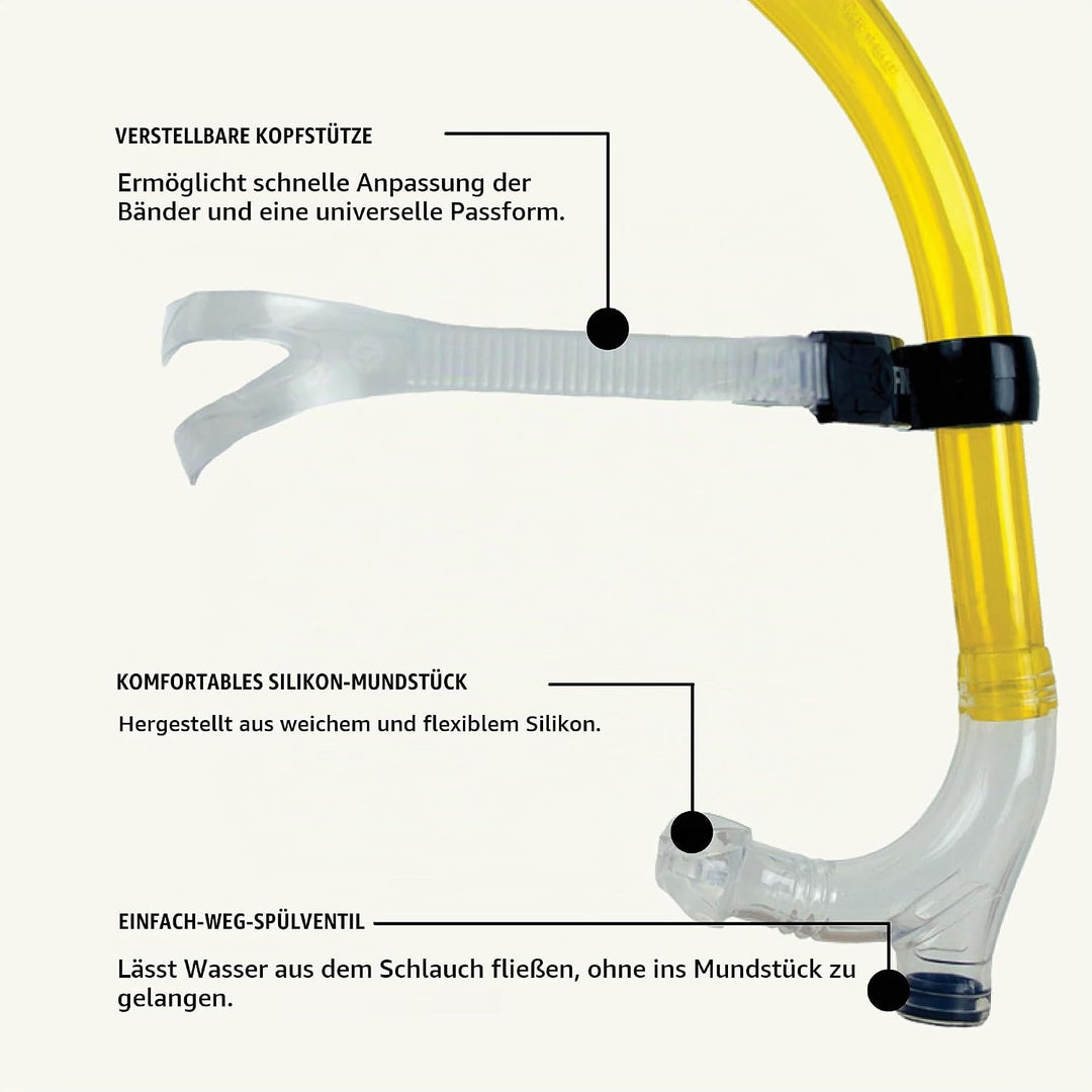 Finis Snorkel Jr Swimmers, gelb, one Size