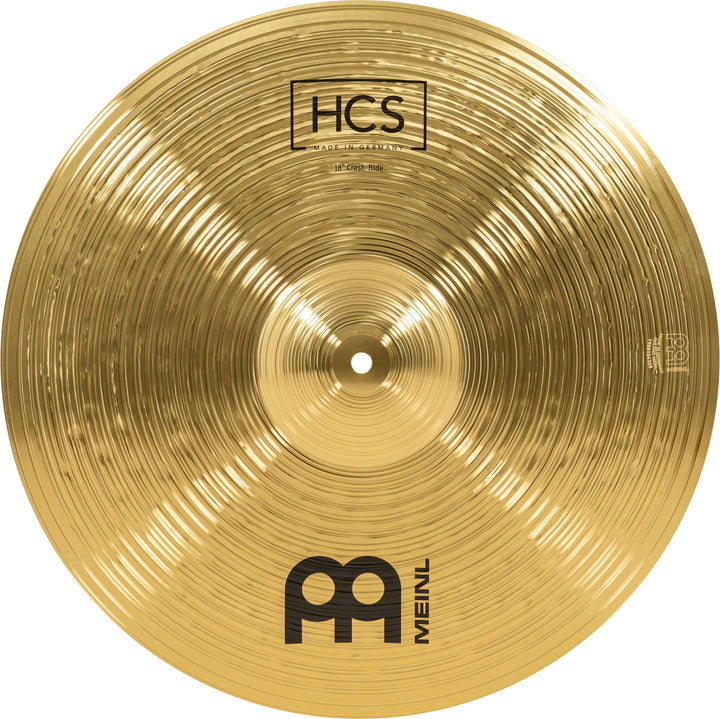 Meinl Cymbals HCS Crash-Ride 18 Zoll (Video) Schlagzeug Becken (45,72cm) Messing, Traditionelles Fin