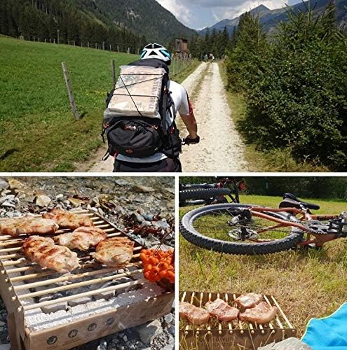 Öko Einweggrill (5 Stück) - Das Original - Einmalgrill für Camping Strand Park 100% Nachhaltig 50% w