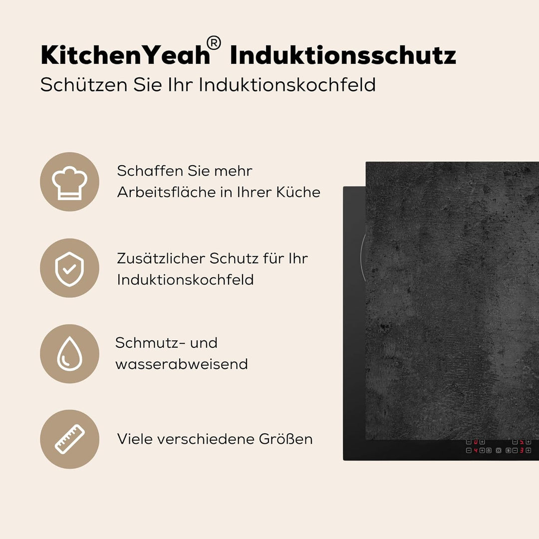 KitchenYeah© Herdabdeckplatte Einteilig Ceranfeld Abdeckplatte für Induktionsschutz Ceranfeldabdecku