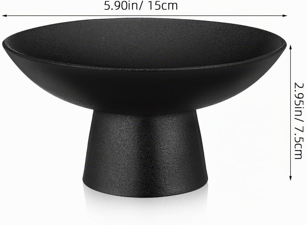 Cabilock Keramik Obstschale Mit Fuss 5.91 Zoll Hohe Etagere Für Küche Snack Dessert Servierplatte Mo