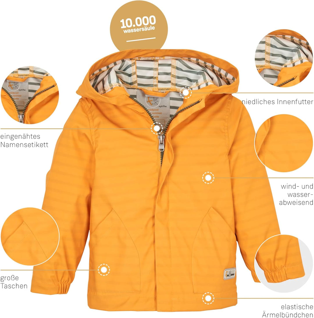 first instinct by killtec Unisex Fis 23 Mns Sftshll Jckt Softshell Jacke mit Kapuze 110-116 gebrannt