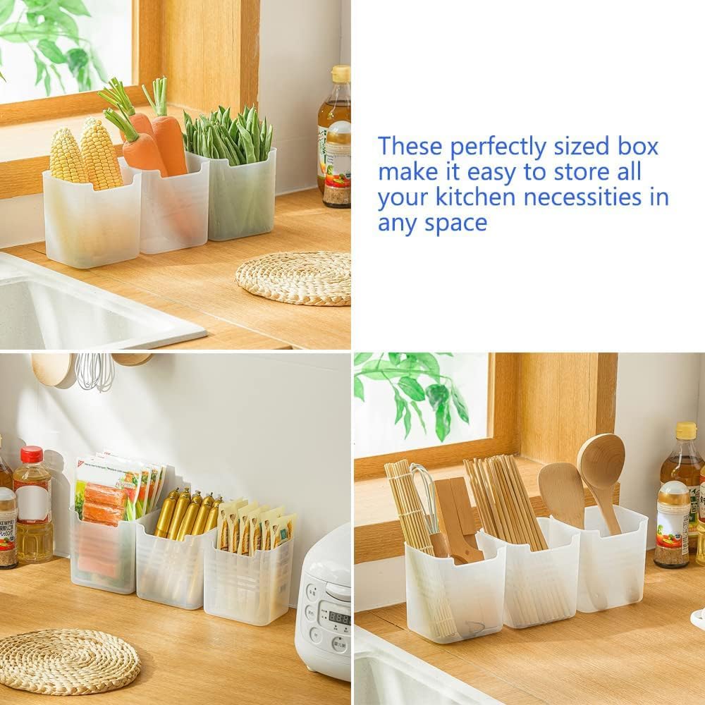 Poeland Kühlschrank-Organizer-Box, Kühlschrank-Seitentür, Aufbewahrungsbehälter, Kunststoff, durchsc