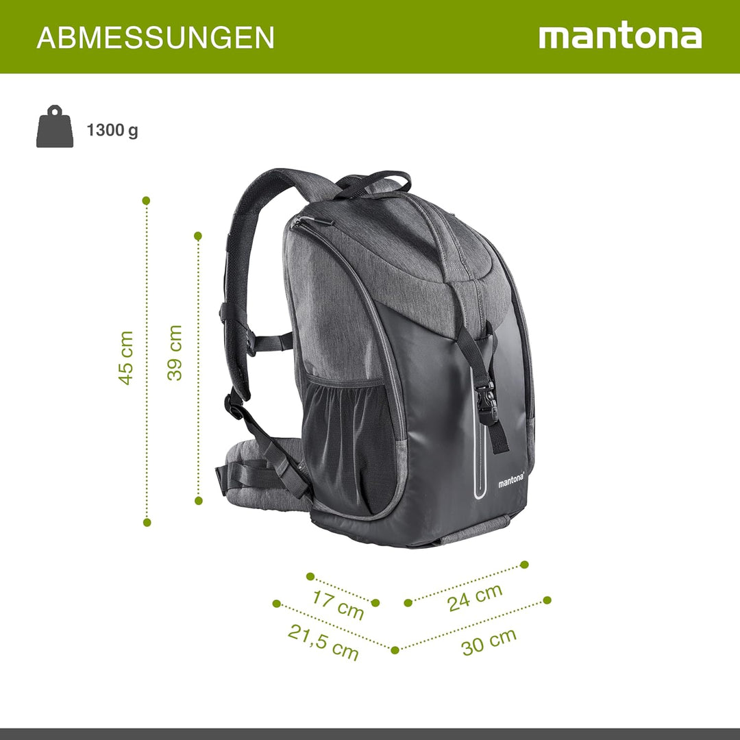 Mantona Fotorucksack Tallinn anthrazit, Rucksack