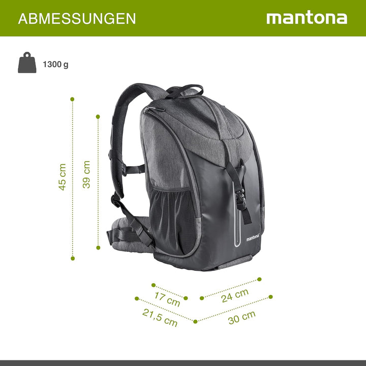 Mantona Fotorucksack Tallinn anthrazit, Rucksack