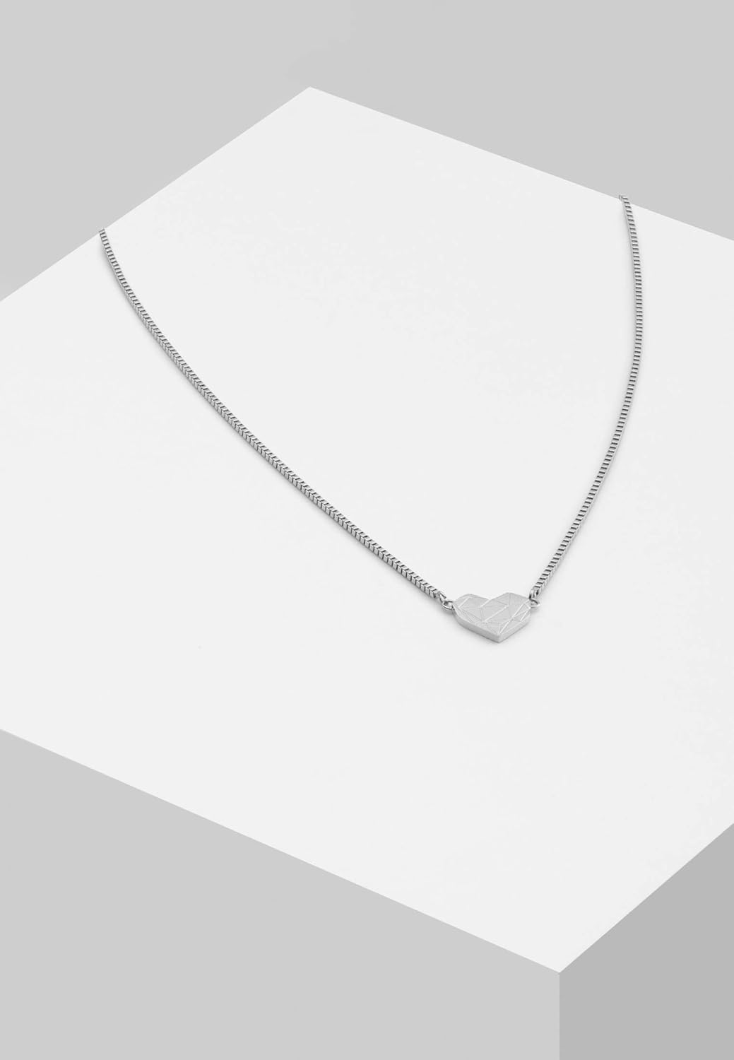 LIEBESKIND BERLIN Damen-Collier Edelstahl Silber Single, Silber Single
