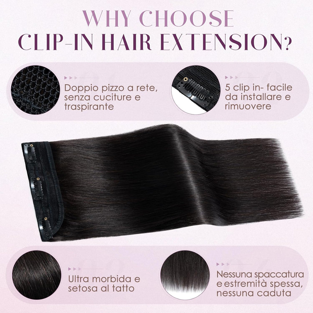 UK-Fashion-Shop Clip in Extensions Echthaar 