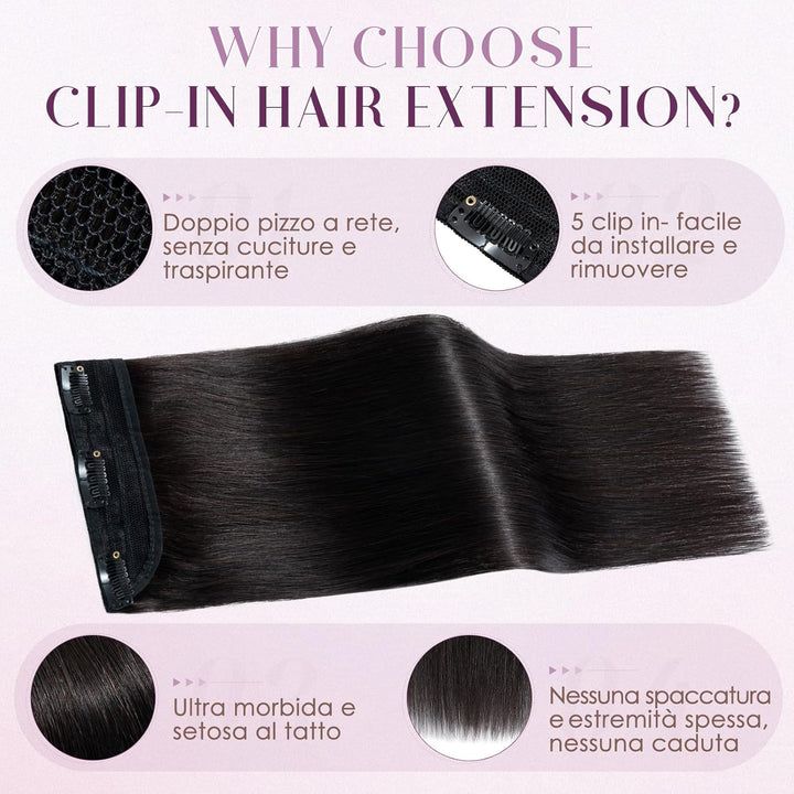 UK-Fashion-Shop Clip in Extensions Echthaar 