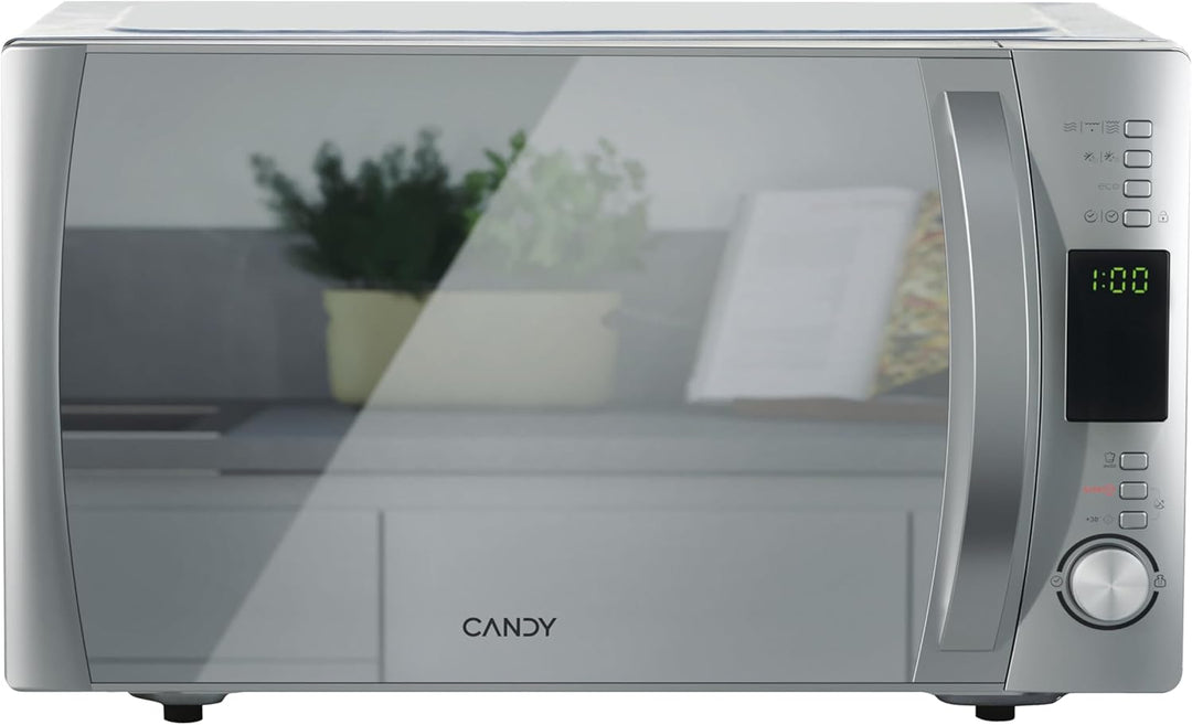 Candy Cmxg25Gdss Mikrowelle mit Grill und Cook-in-App, 25 Liter, 40 automatische Programme, 1450 W,