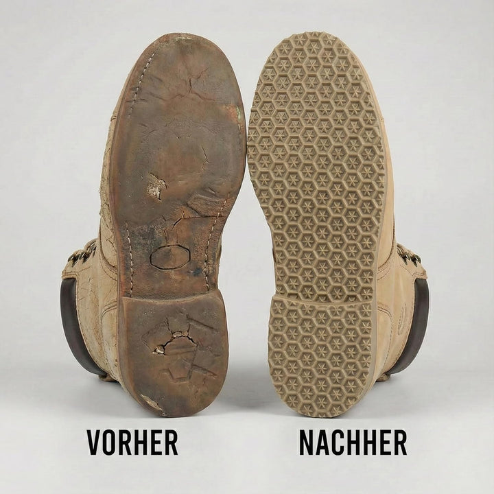 Langlauf Schuhbedarf Schuhreparatur Sohle Ivoire Star - Zellkautschuk Langsohle - Schuhsohle - Anti