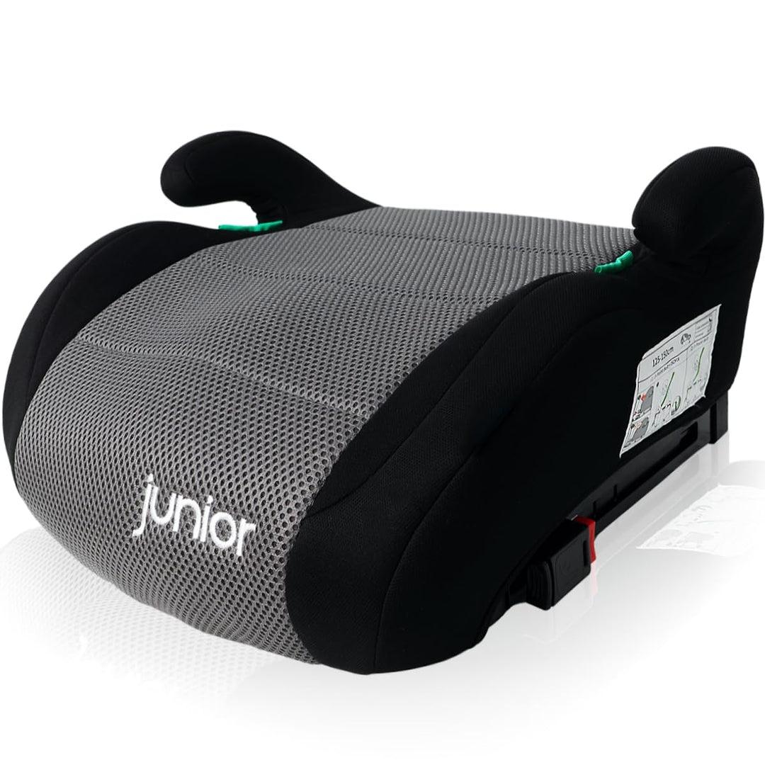 Sitzerhöhung mit ISOFIX Befestigungssystem i-Size Norm Kinder Auto Sitz 125 – 150 cm Körpergrösse EC