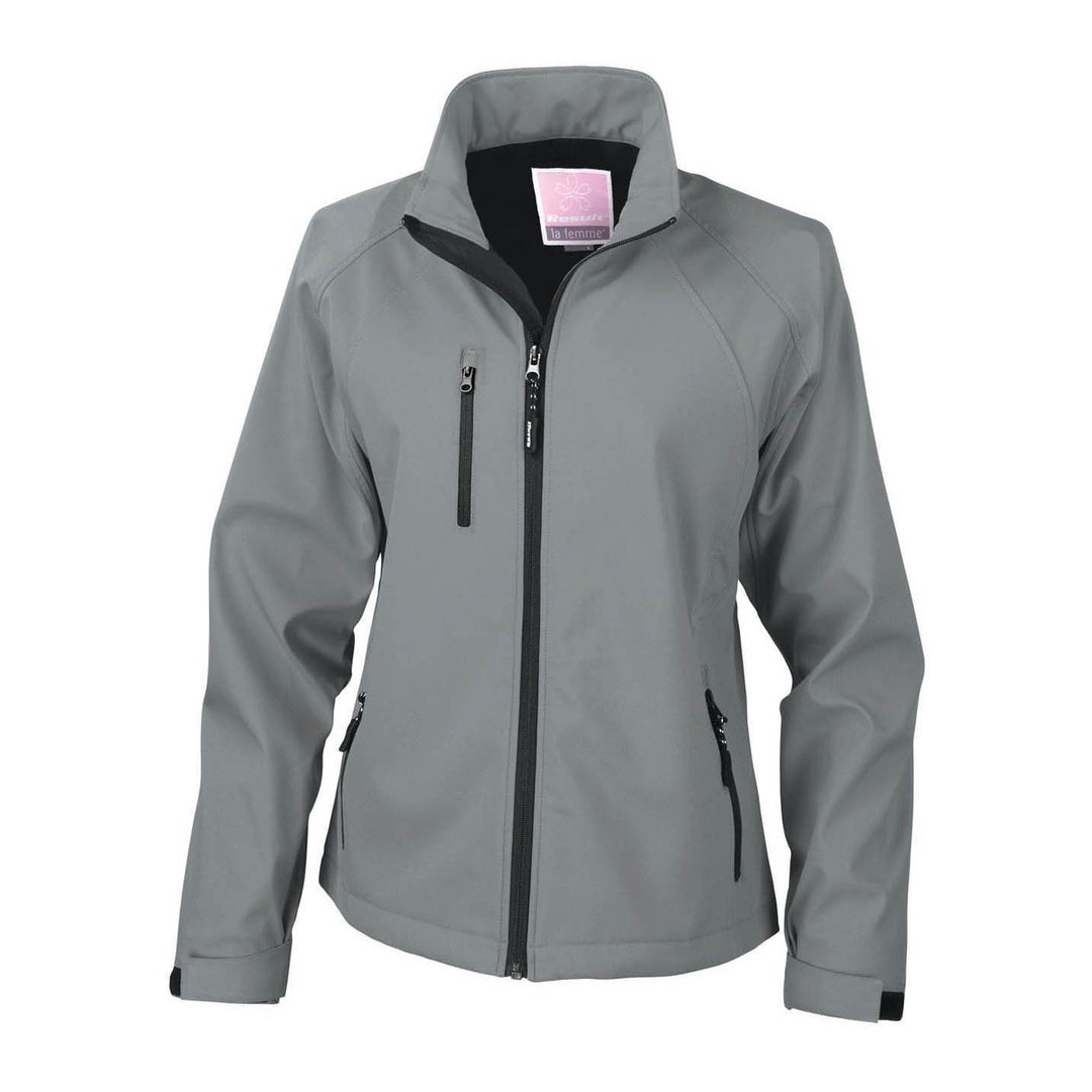 Result Herren R128f Baselayer Softshelljacke M silber, M silber