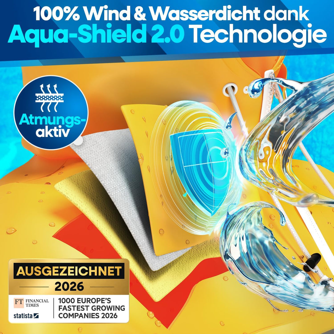 NEXTCOVER® NEU Regenponcho Fahrrad für Damen &amp; Herren - mit [AquaShield 2.0] Technologie I Regenponc