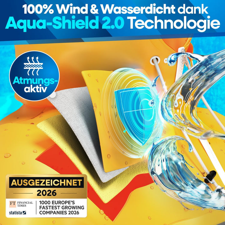 NEXTCOVER® NEU Regenponcho Fahrrad für Damen &amp; Herren - mit [AquaShield 2.0] Technologie I Regenponc