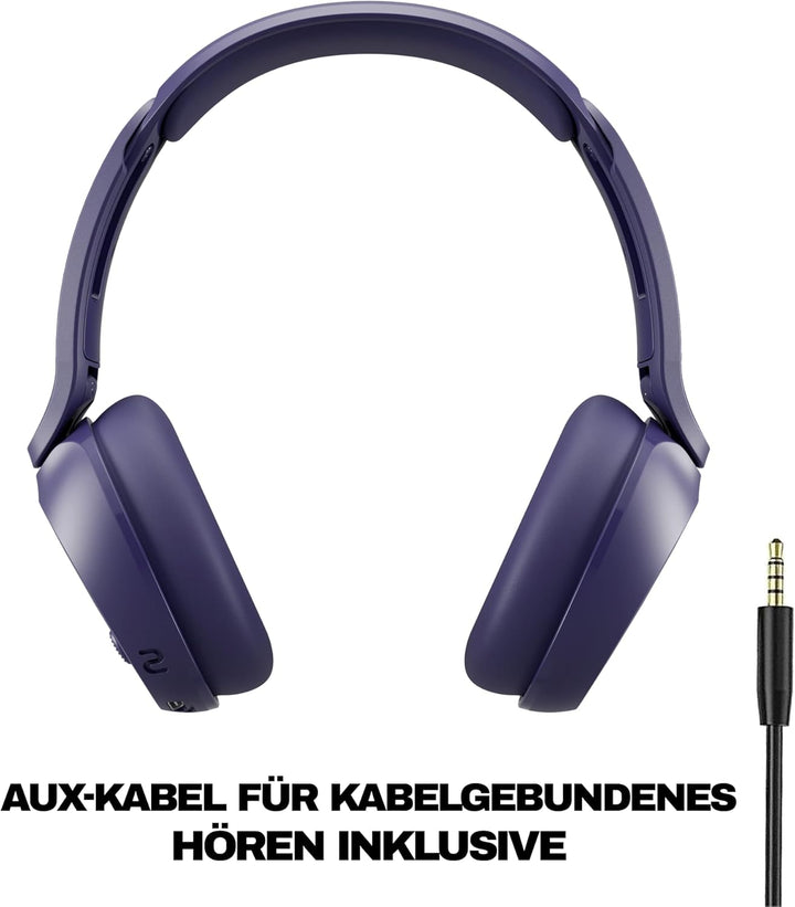 Skullcandy Icon 180 Wireless On-Ear Bluetooth Headphones, Up to 50 Hours Battery, Lightweight and Tr