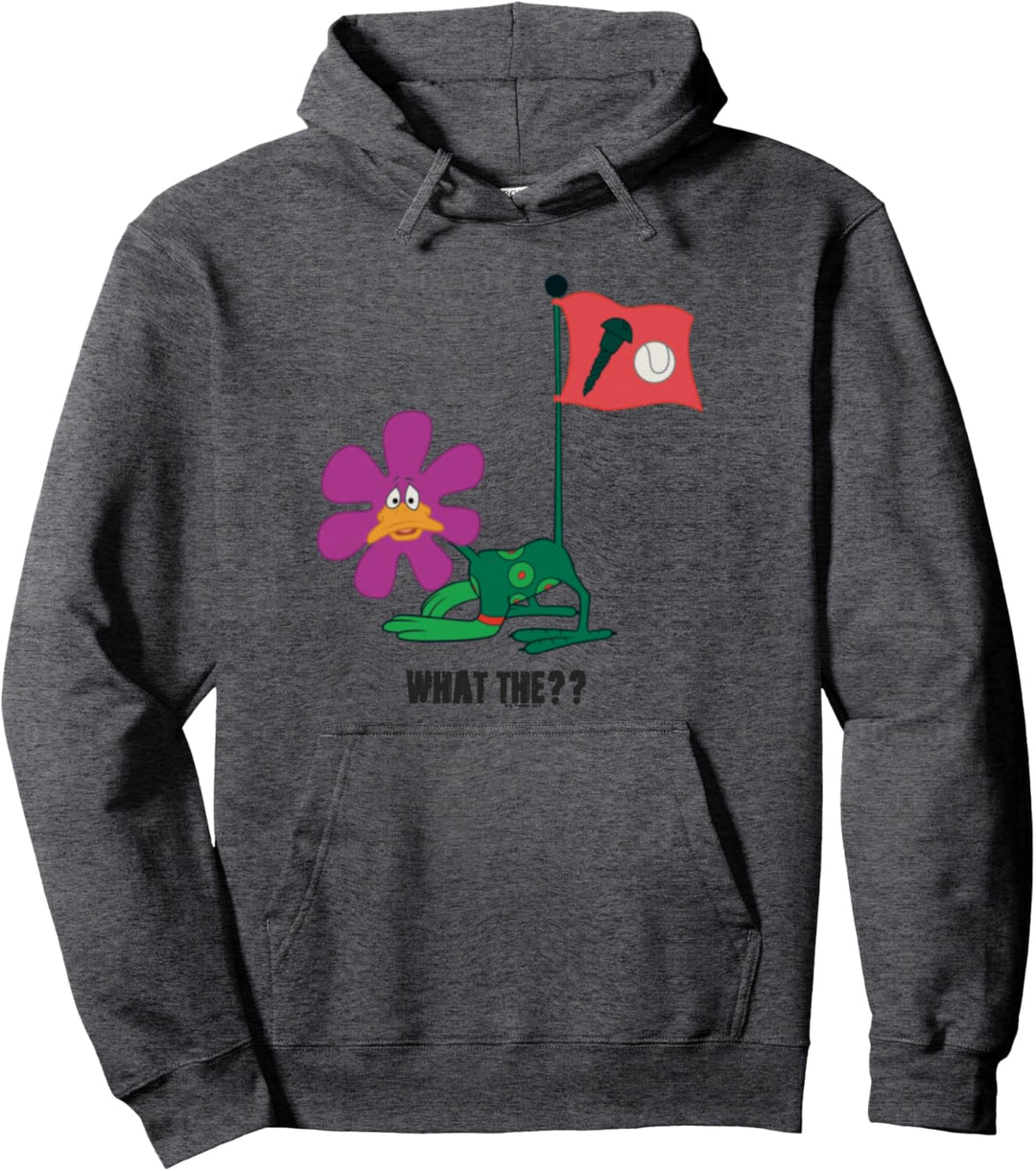 Looney Tunes Daffy Duck Screwball Flower Pullover Hoodie