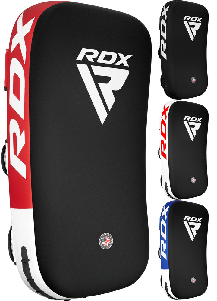 RDX Schlagpolster zum Kampfsport, Curved Trittschlagpolster Kickboxen, Muay Thai Training, Maya Hide
