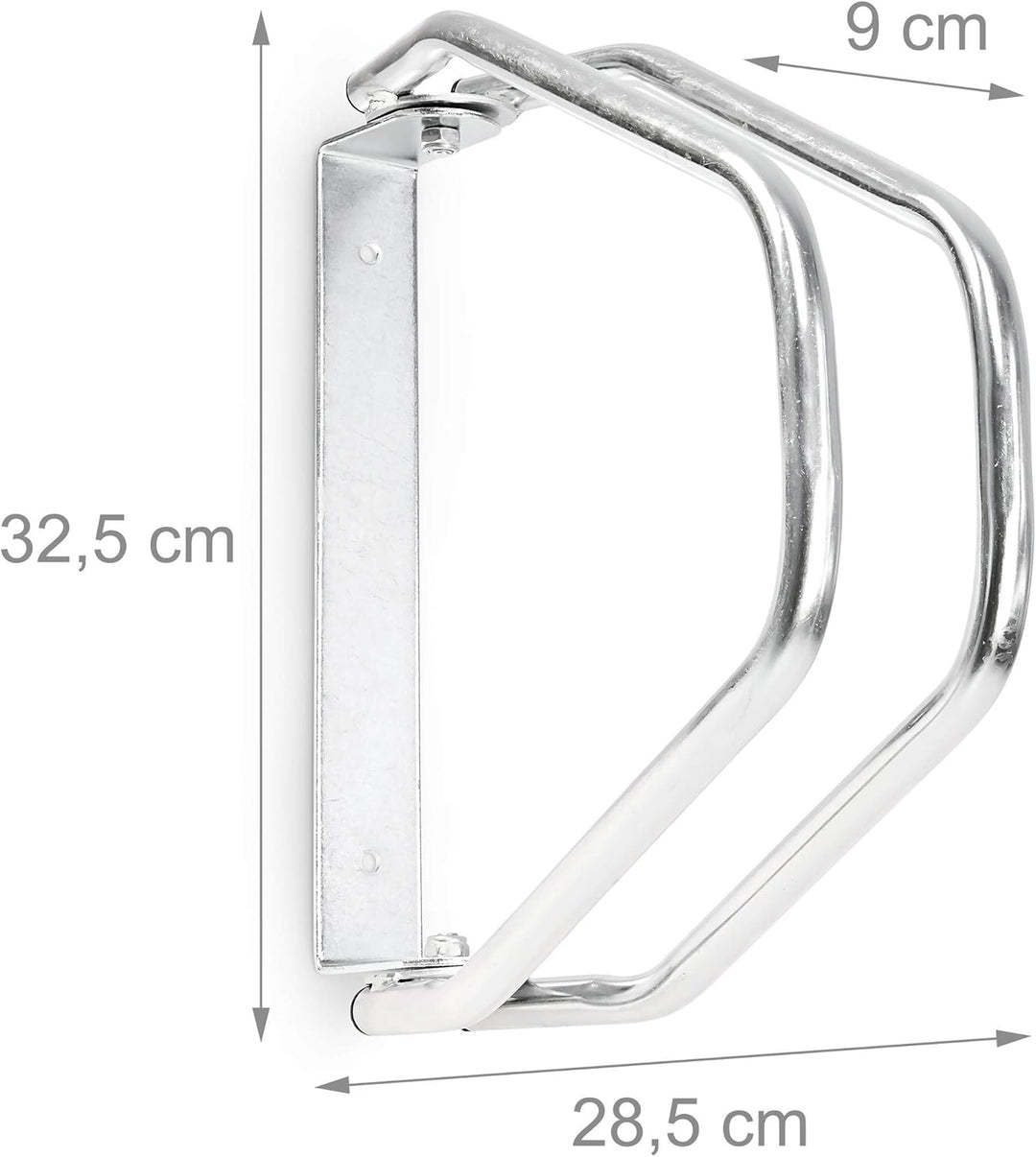 Relaxdays 2 x Fahrradständer im Set, Wandparker als Einzelständer, zur Wandmontage, verstellbar, HBT