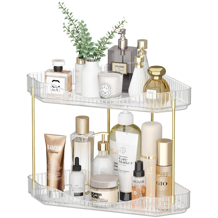 Lifewit Make Up Organizer, Schminktisch Organizer, Stabil Eck-Mehrzweck-Regal für Parfüm/Hautpflegem
