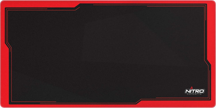 NITRO CONCEPTS DM12 - Gaming Mauspad XXL 1200x600 Millimeter Fransen Freie Ränder Microfaser Grosses