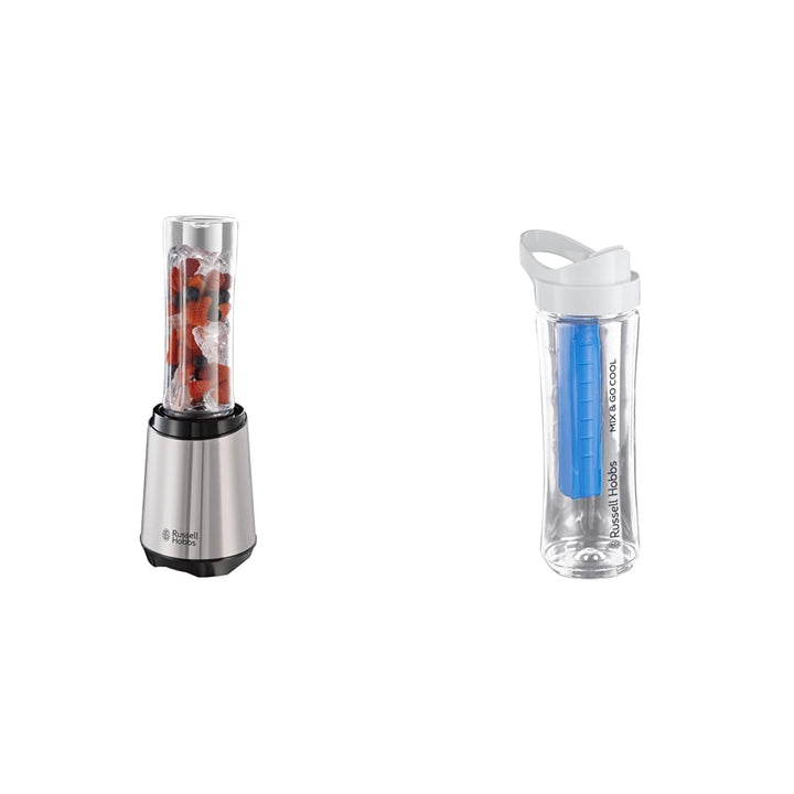 Bundle Set: Russell Hobbs Mixer - Standmixer &amp; Smoothie Maker to go [23.500 U/min Power-Motor] inkl.