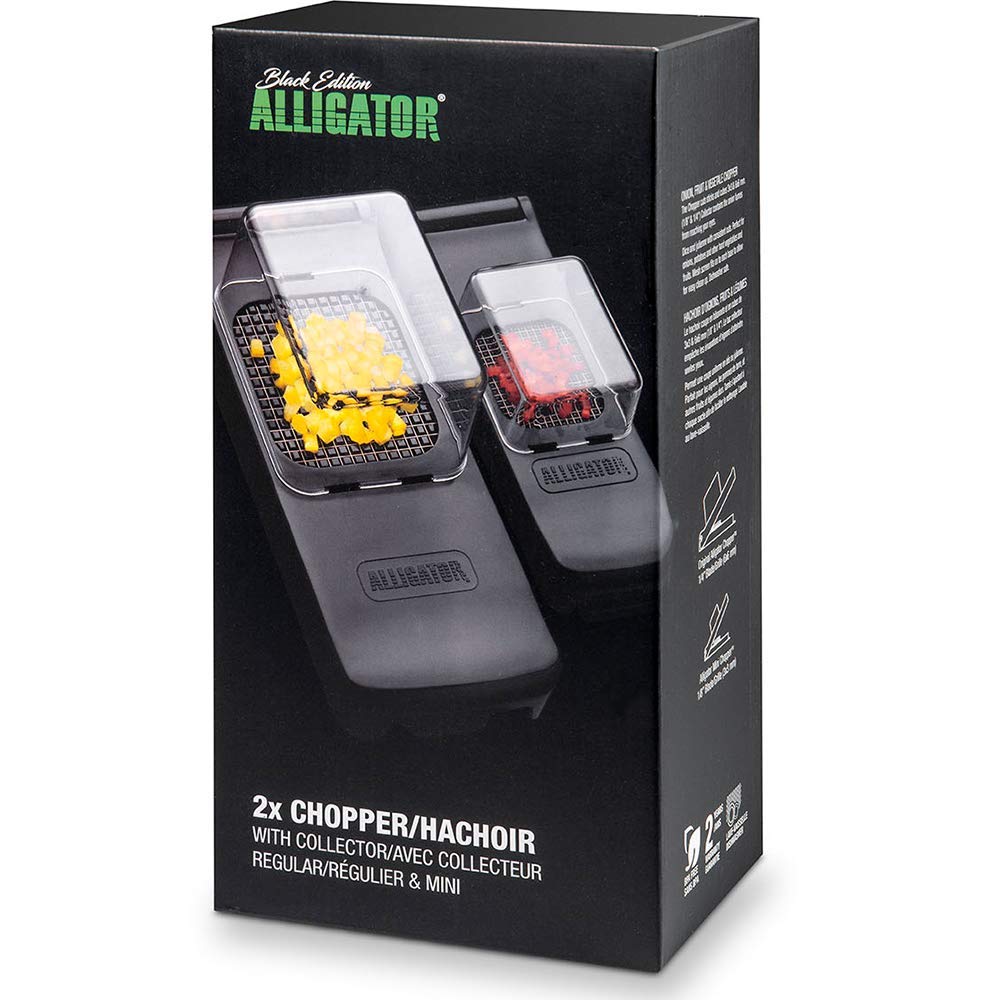 ALLIGATOR 3007 - 2-er Set Multifunktionsschneider mit Auffangboxen - Mini &amp; Original - Gemüse- und Z