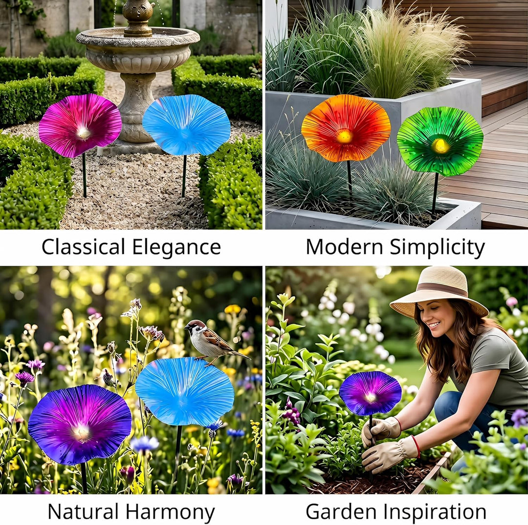 Regenfänger Gartenstecker Rost, Insektentränke Garten, Rostdeko GartendekoMetall Gartendeko für Drau