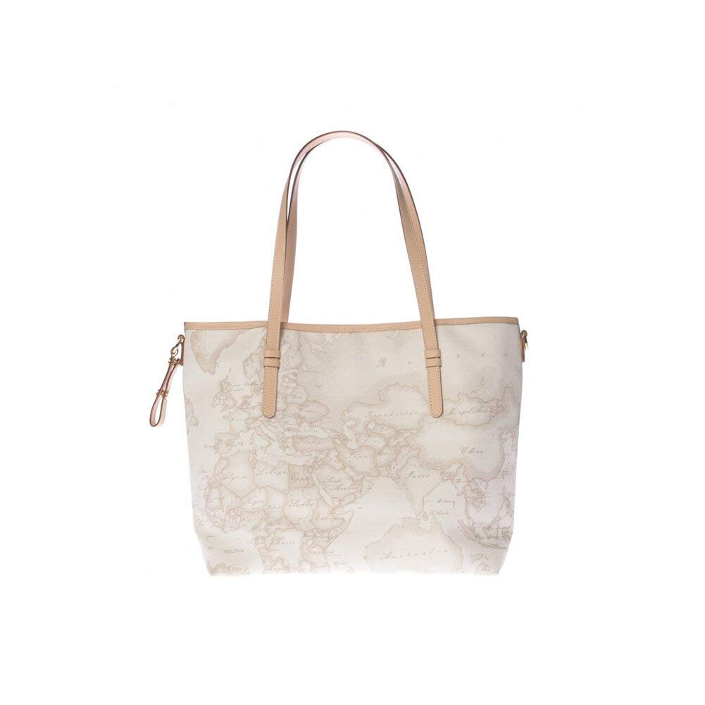 ALVIERO Martini Donna Borsa Geo A Spalla Media Bianco Mod. D016 6188 Einheitsgrösse Bianco, Einheits