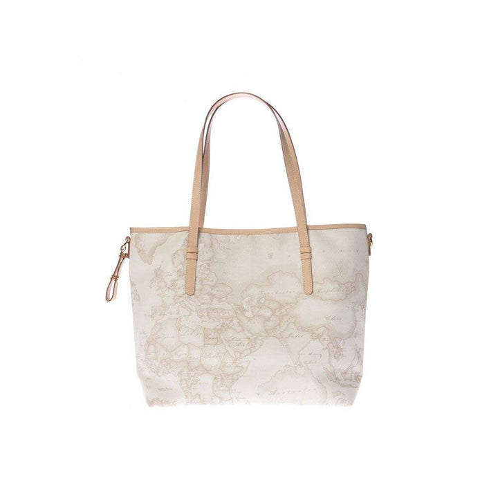 ALVIERO Martini Donna Borsa Geo A Spalla Media Bianco Mod. D016 6188 Einheitsgrösse Bianco, Einheits