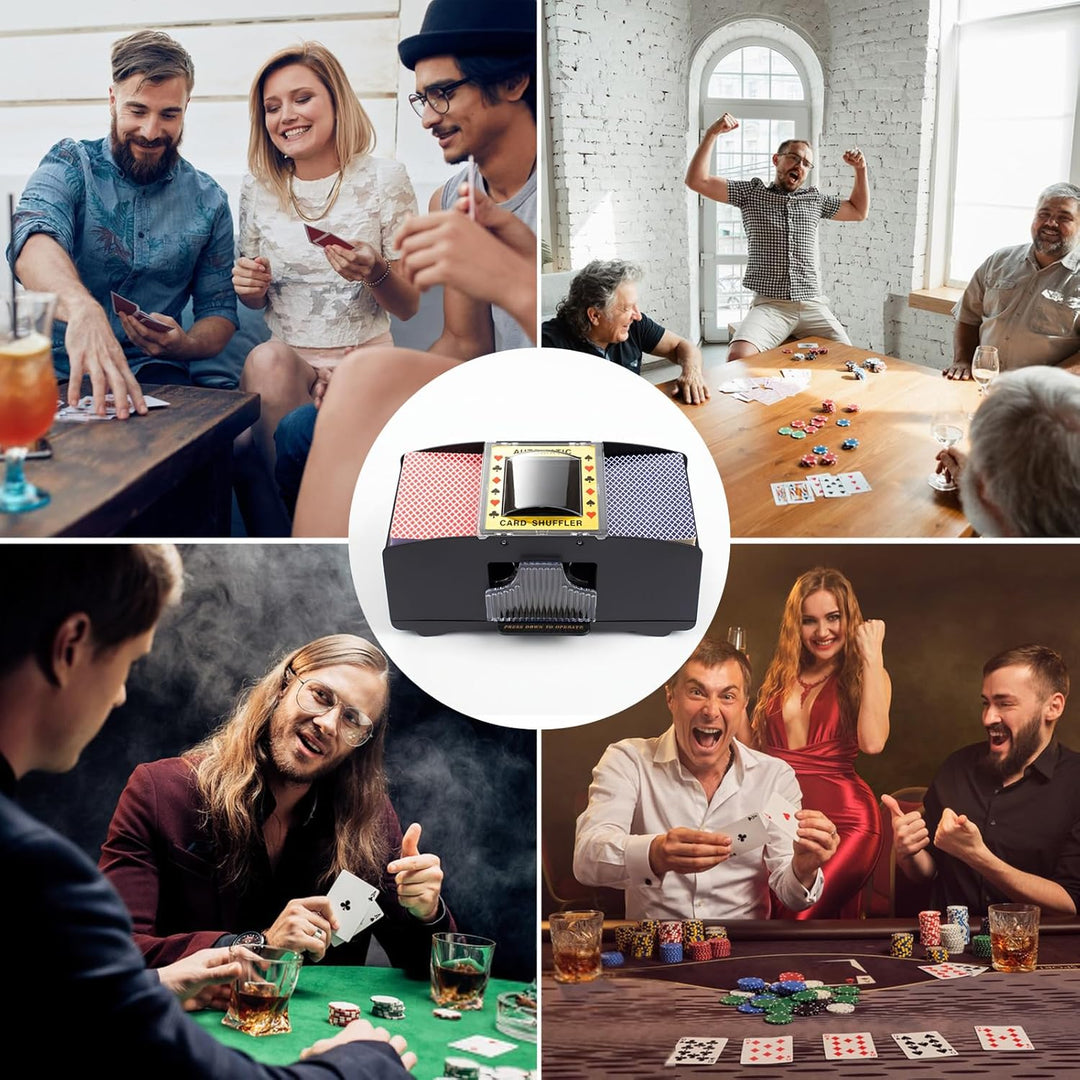 Binnan Kartenmischmaschine Elektrische 2 Decks,Automatischer Kartenmischer Casino Kartenmischer,kart