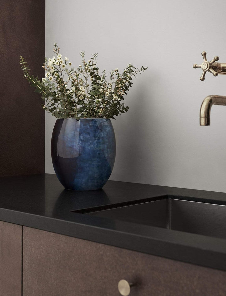 Stelton Stockholm Ø 203, Gross-Horizon Vase, Aluminium, 25.5 x 25.5 x 26 cm