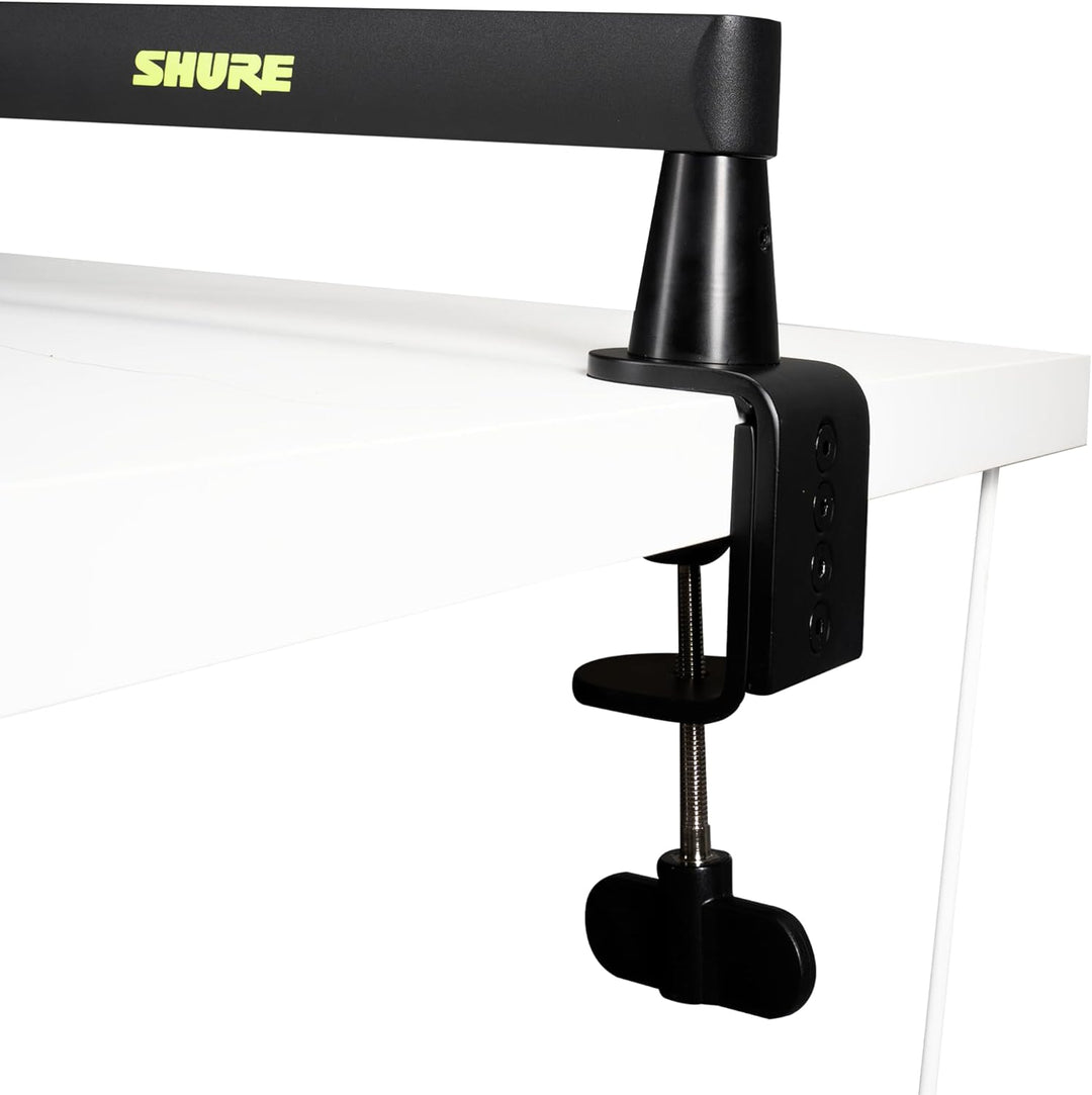 Shure by Gator Premium-Mikrofonständer mit flachem Profil für den Schreibtisch; vollständig verstell
