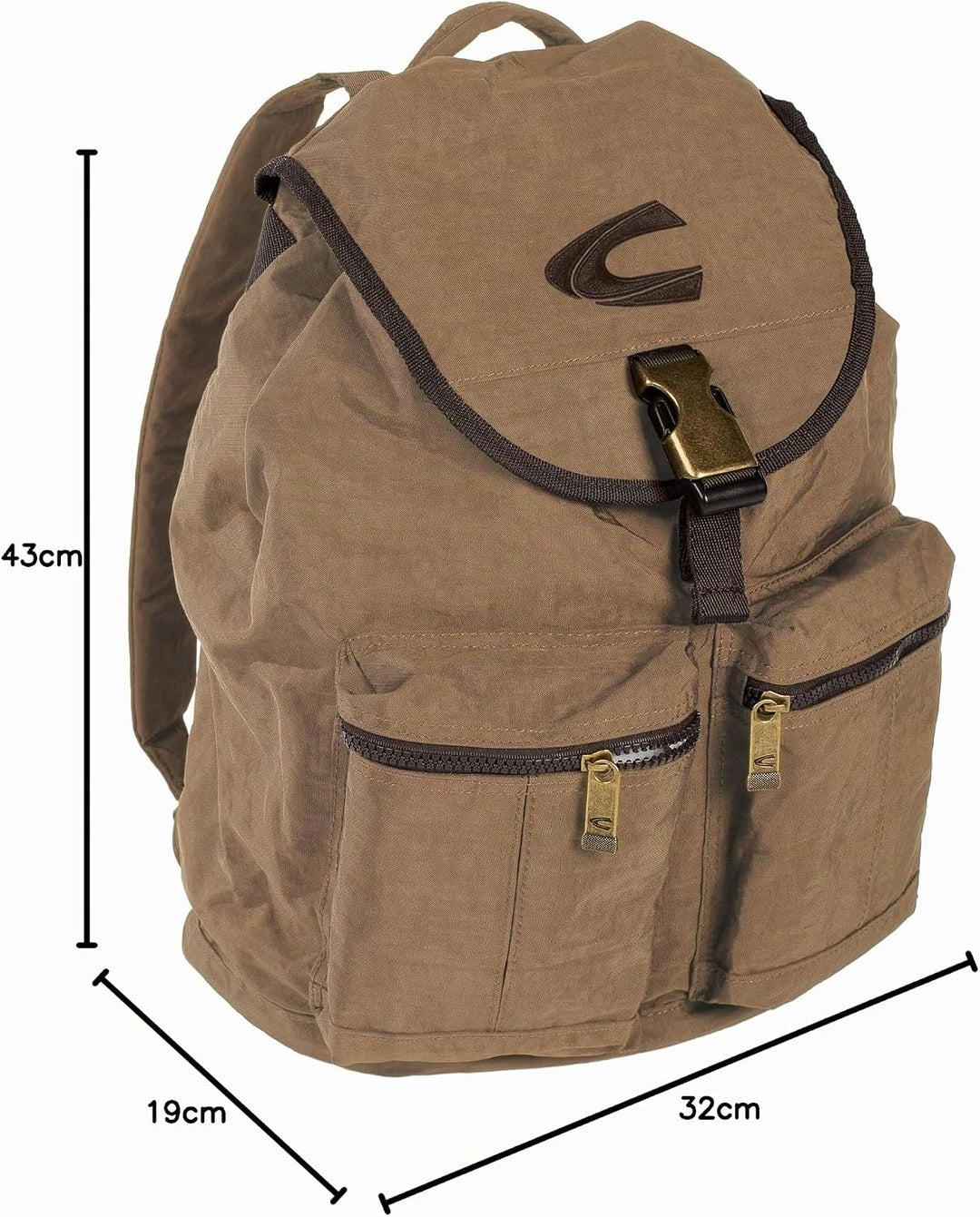 camel active bags Journey Herren Rucksack Backpack, 26 L sand 32 x 19 x 43 Sand, 32 x 19 x 43 Sand