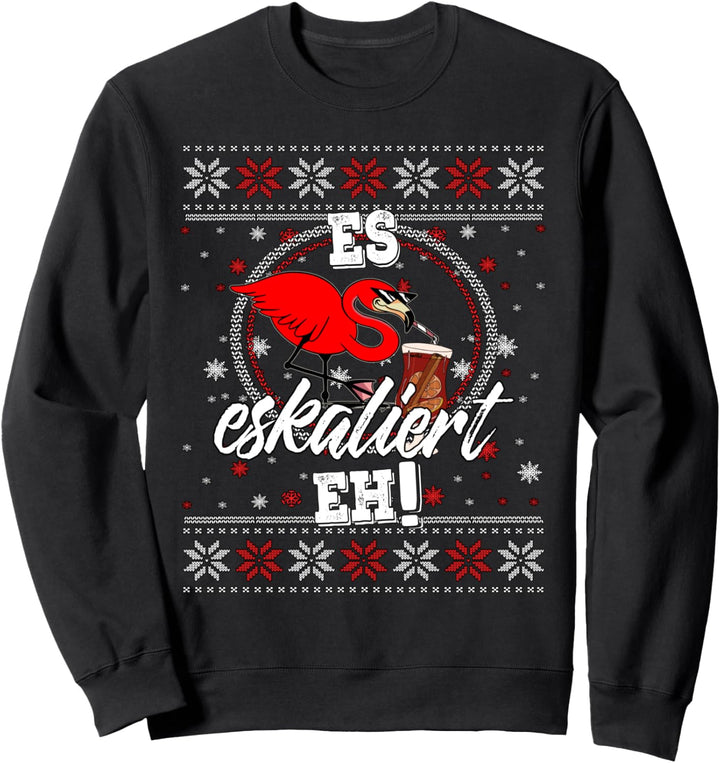 ModusUgly Sweater - Eskalation im Flamingo-Stil Weihnachten Sweatshirt