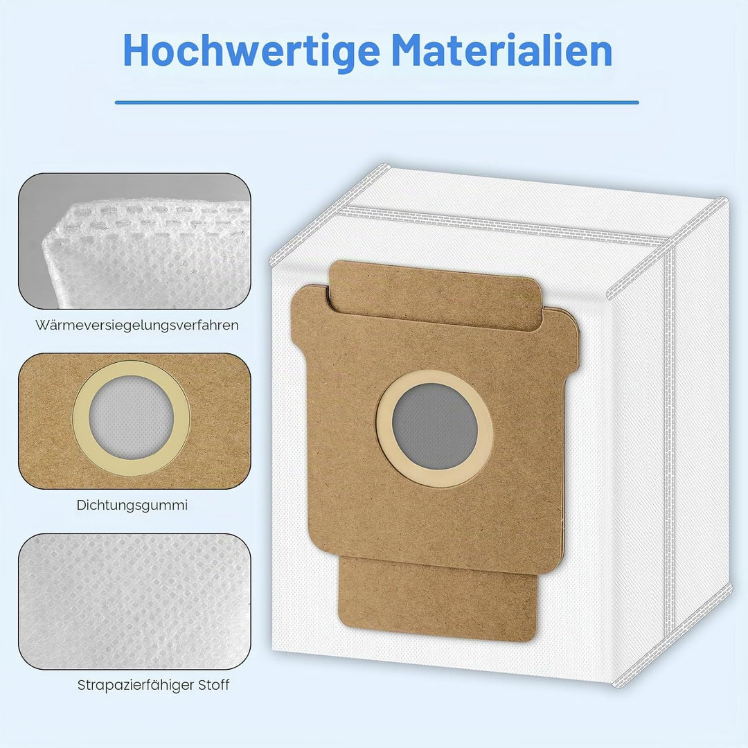 (12 Stück) Staubbeutel für iRobot Roomba 104, 105 Vac, 105 Combo, Plus 405 Combo, Plus 505 Combo, Ma