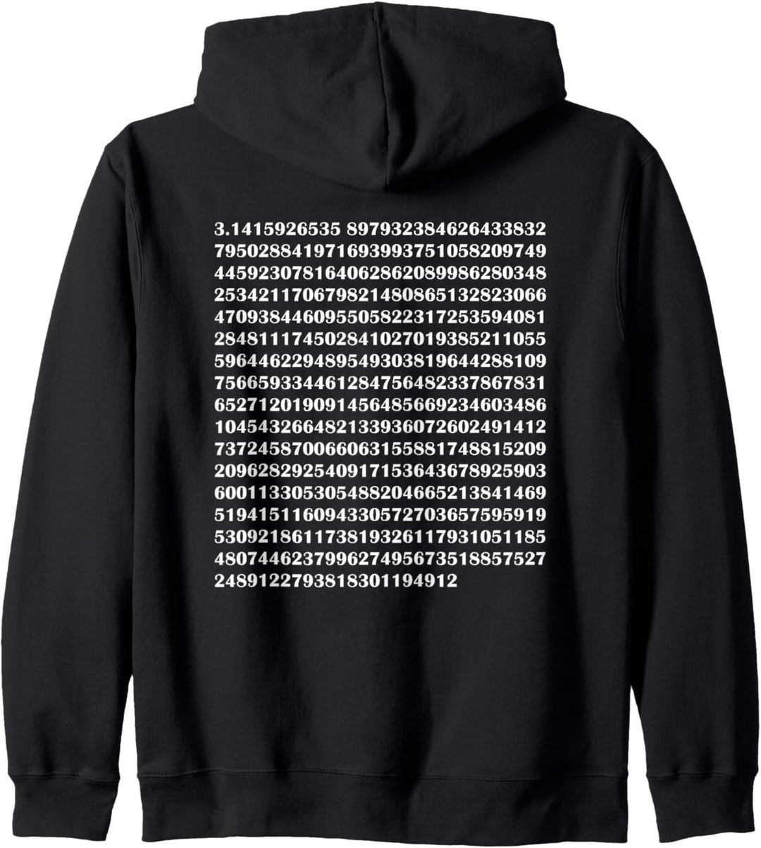 Pi 500 Stellen Mathe Nerd Mathematik 3,14 Rückendruck Kapuzenjacke