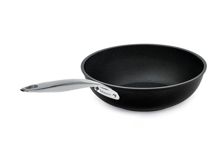 Barazzoni 85565612898 Black Titan Pro, Aluminium Wok 28 cm, Wok 28 cm