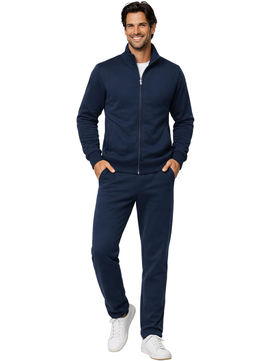 Morgenstern Herren Hausanzug - Trainingsanzug - Sportanzug - Baumwolle - Komplett M Blau, M Blau