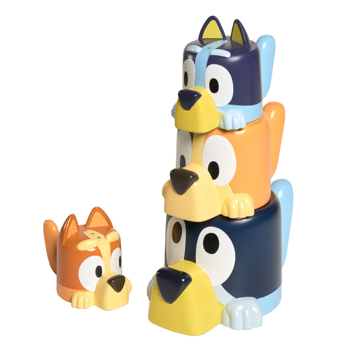 Tomy Toomies Kaffeetassen mit Chilli, Bandit, Bingo und Bluey – stapelbare Tassen für das Bad – offi