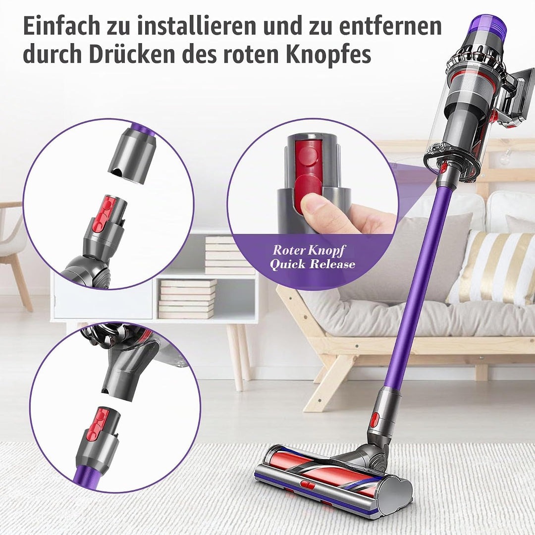 Elalove Ersatz Aluminium Verlängerungsrohr für V11 V10 V15 V8 V7 Staubsauger – 73 CM Schnellmontage-