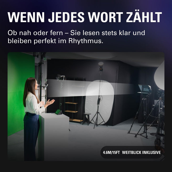 Elgato Prompter XL – Teleprompter in voller Grösse mit abnehmbarem Display, Monitor für Videokonfere