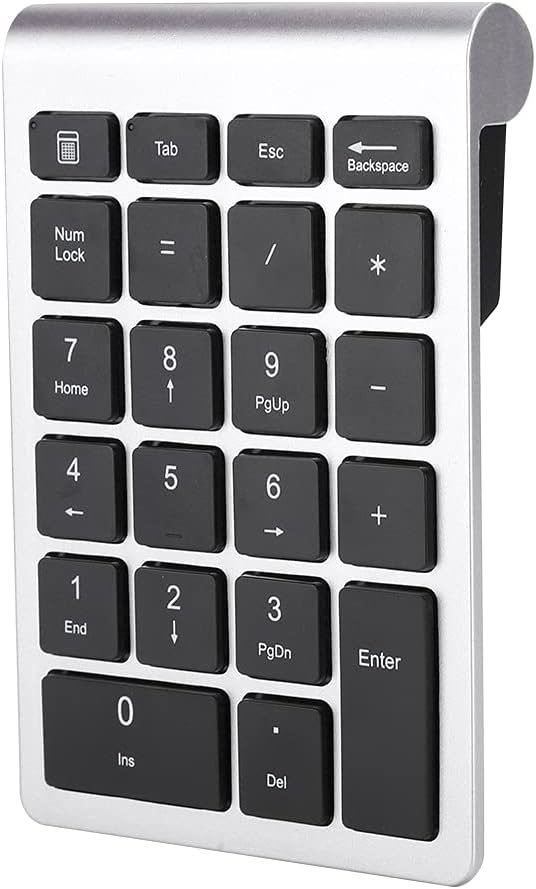 KIMISS RF304 22 Tasten, 2.4G Wireless Tastatur Nummernblock für Ziffernblock USB Gold Bluetooth mit